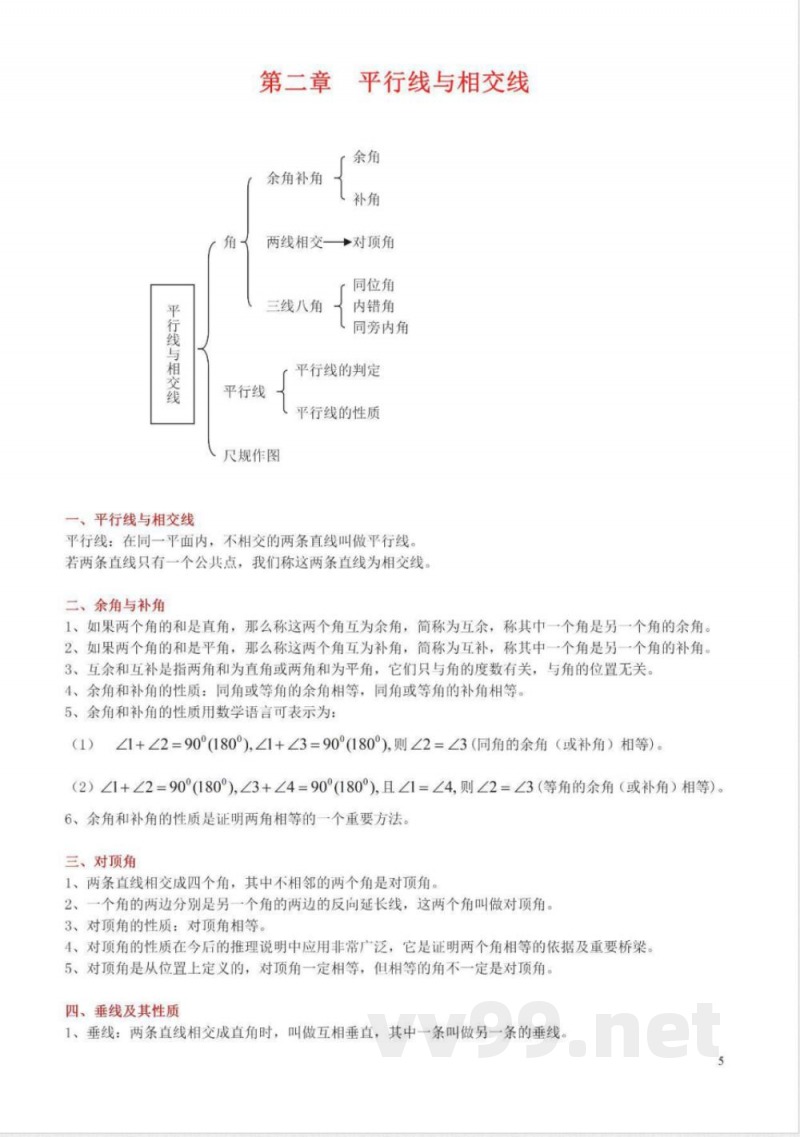 北师大数学七年级下册知识点汇总