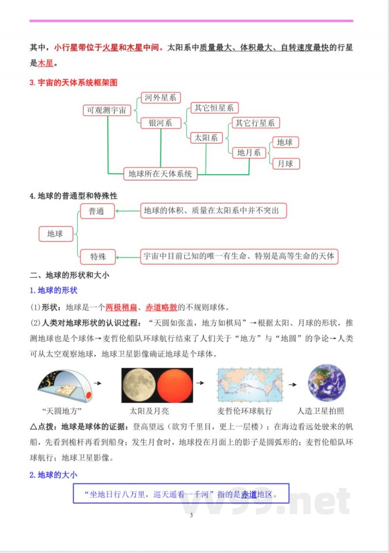 2025年新（北京）中图版七年级上册地理全册知识点