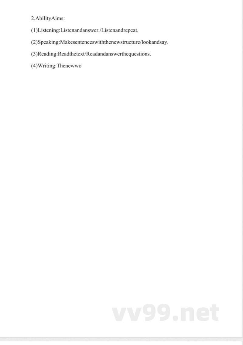 辽师大版快乐英语三年级下册教案