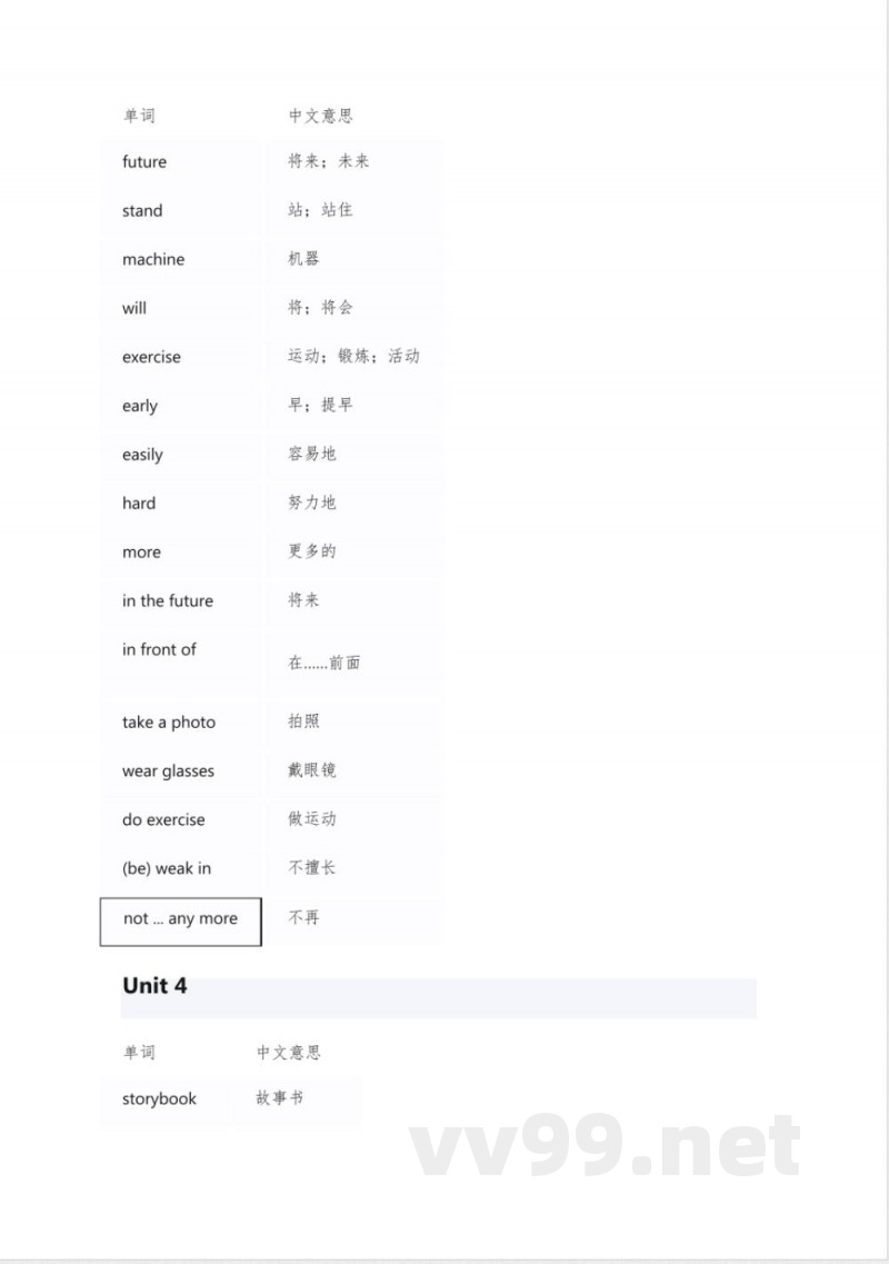 五年级下册沪教版英语单词表 五年级下册沪教版英语单词表