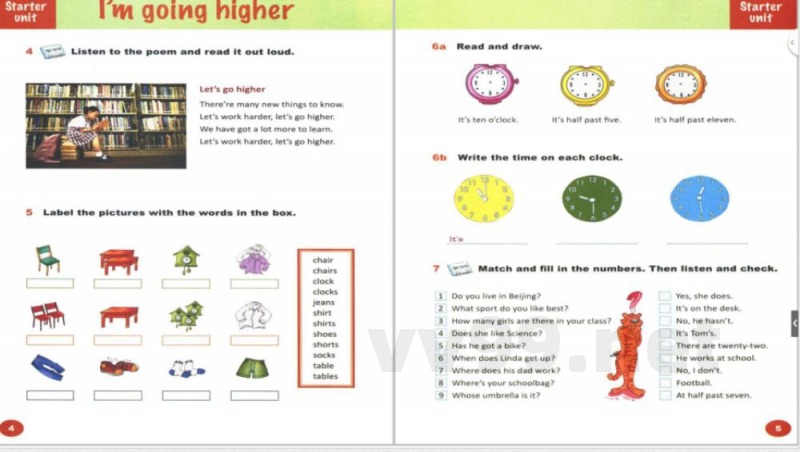 外研剑桥版（三起）五年级英语上册电子课本