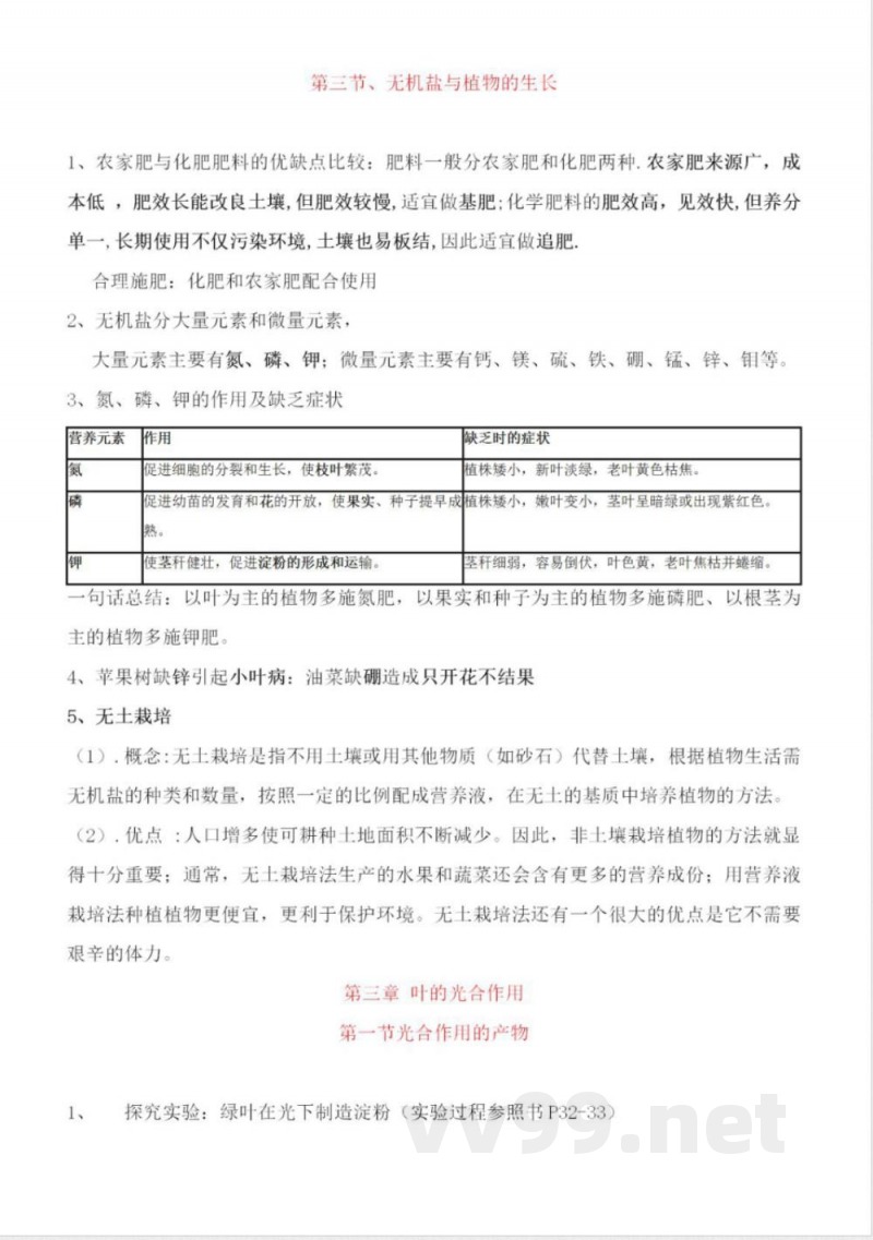 冀少版初中生物八年级上册知识梳理