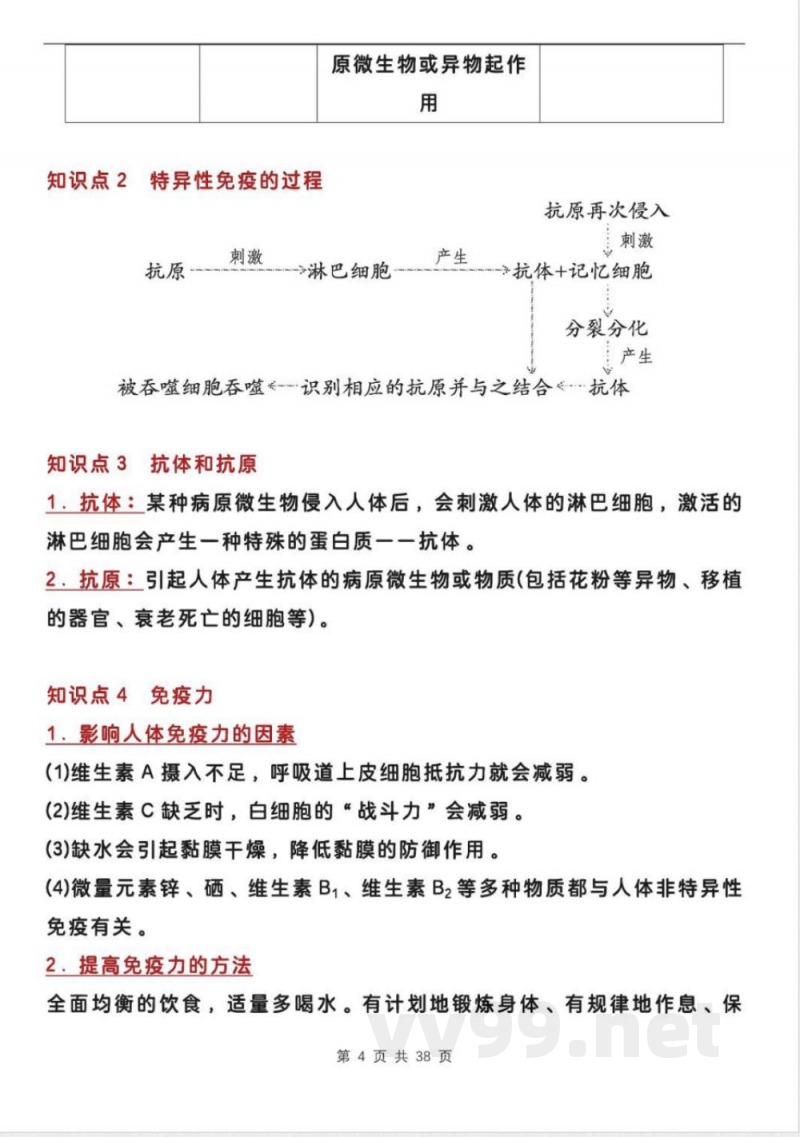 2025冀教版八年级上册生物知识点总结