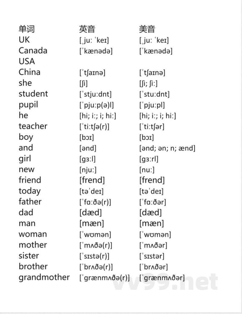 人教版三年级起点三年级下册同步单词表 人教版三年级起点三年级下册同步单词表