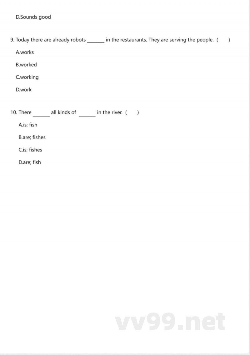 科普版（2024）初中仁爱英语七年级上册期末测试卷