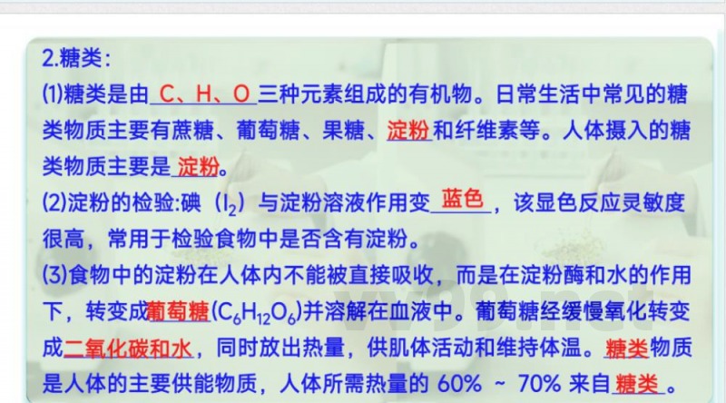 2025年春鲁教版化学九年级下册 第十单元 化学与健康（单元复习课件）