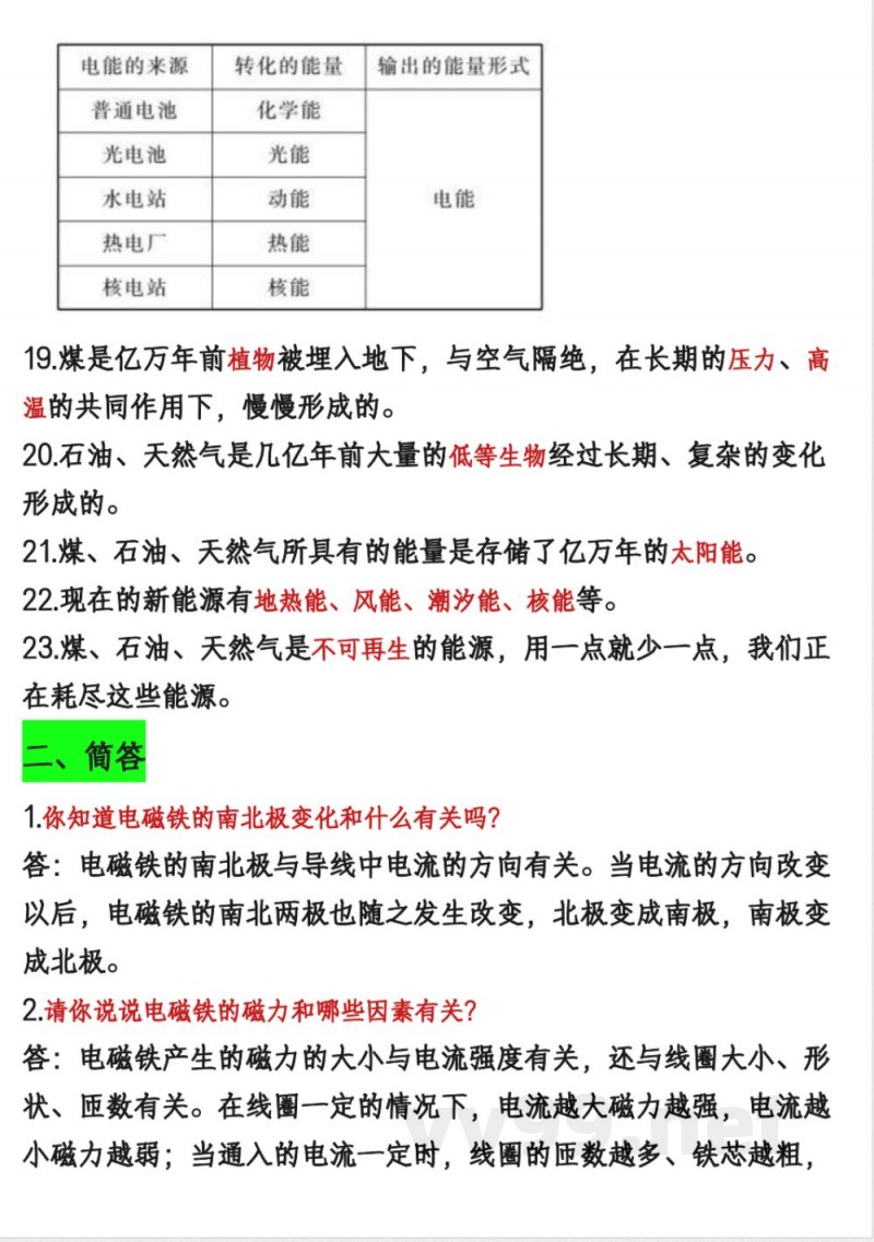 11.16【六年级上册科学第三单元知识点】教科版 11.16【六年级上册科学第三单元知识点】教科版
