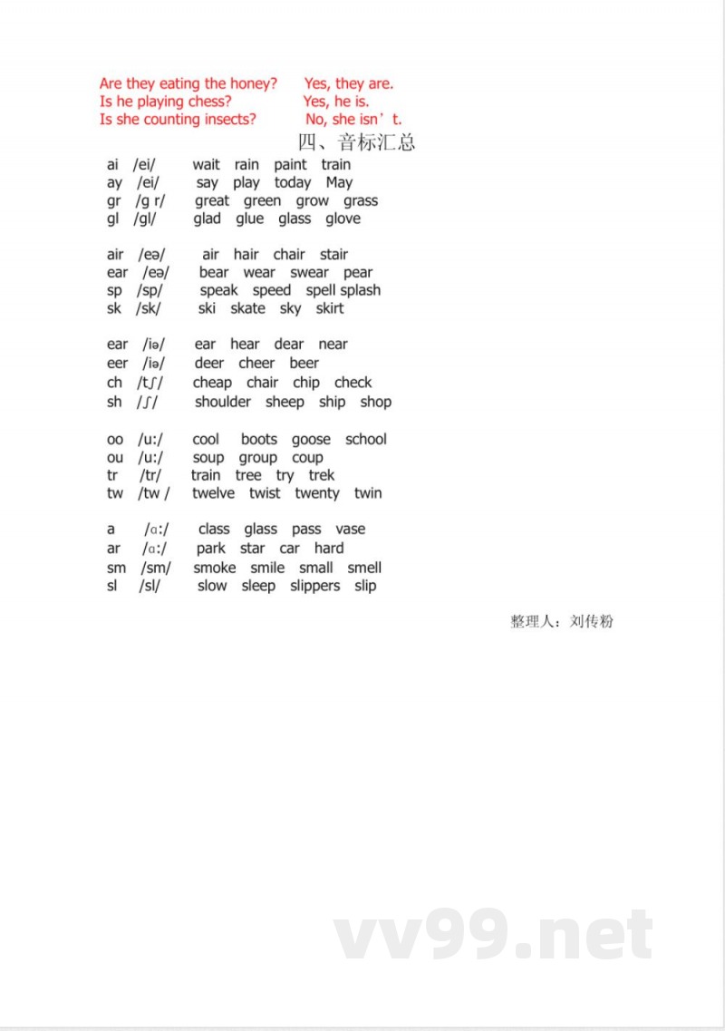 五年级上册英语知识点汇总