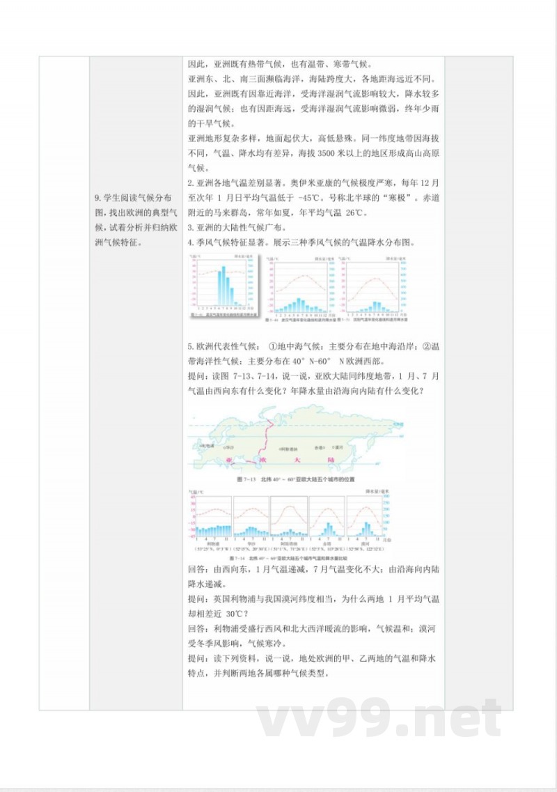 25春【地理-湘教版】七年级下册全册教案
