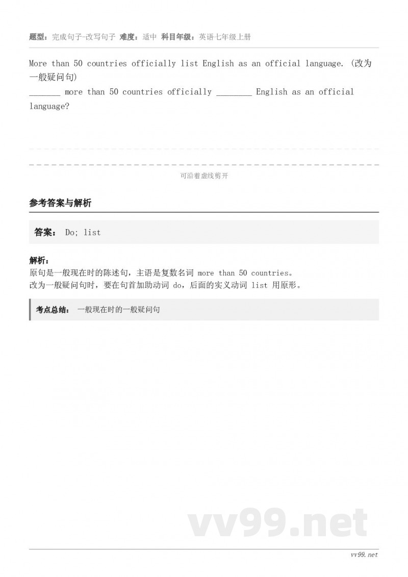 More than 50 countries officially list English as an of...