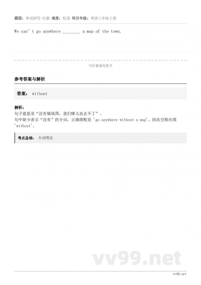 We can’t go anywhere ________ a map of the town.