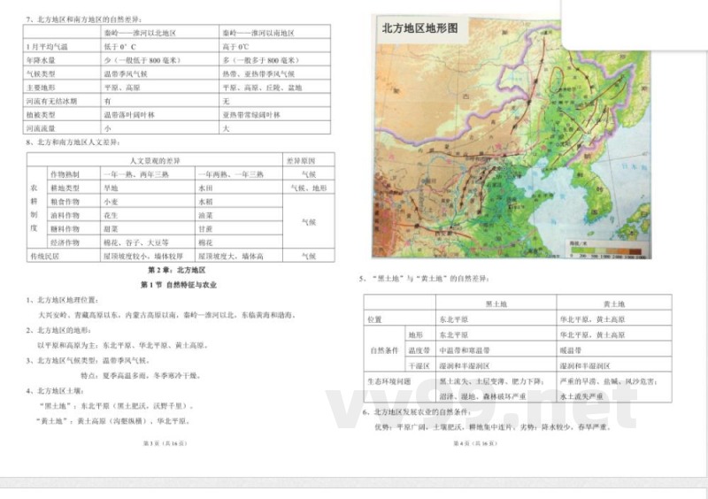 (完整)八年级地理下册知识点