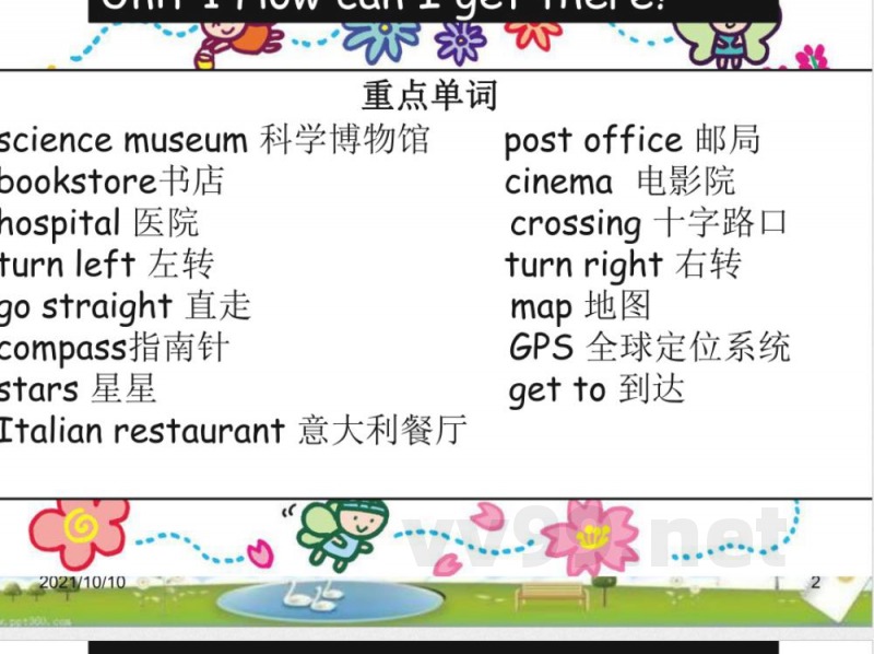 人教版六年级英语上册期中复习课件 人教版六年级英语上册期中复习课件