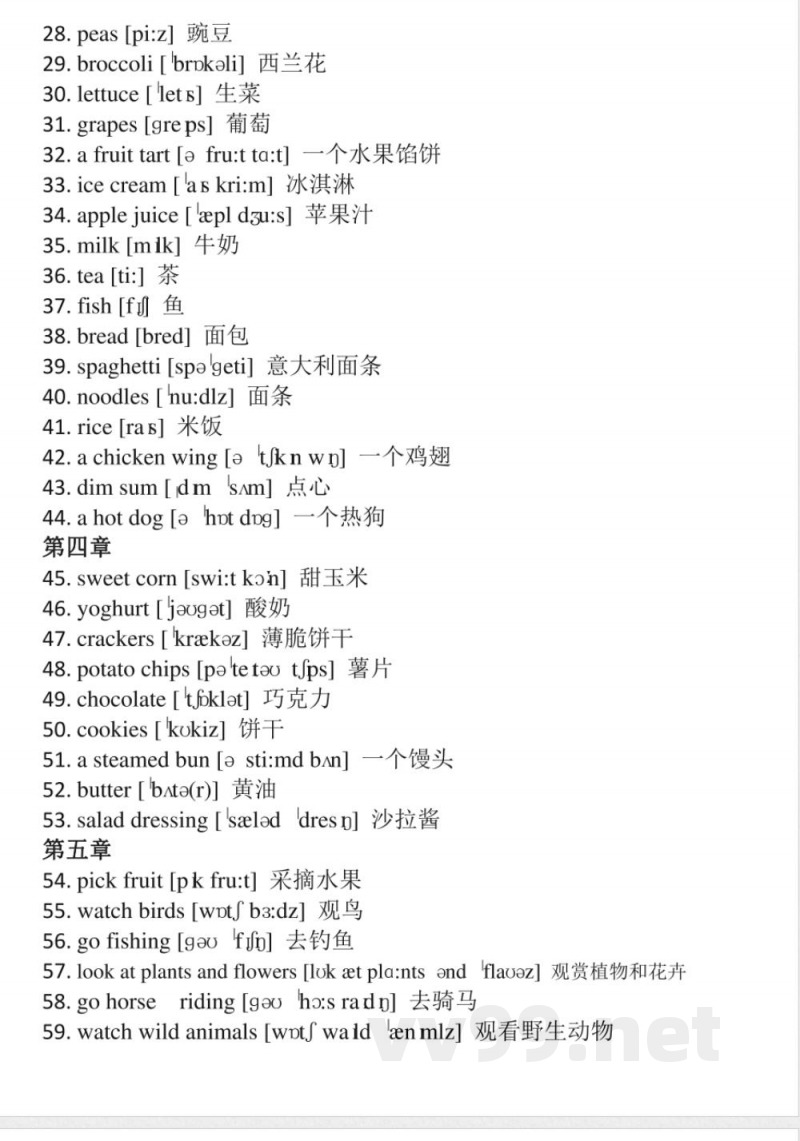全册知识汇总（知识清单）-深港朗文版英语五年级下册