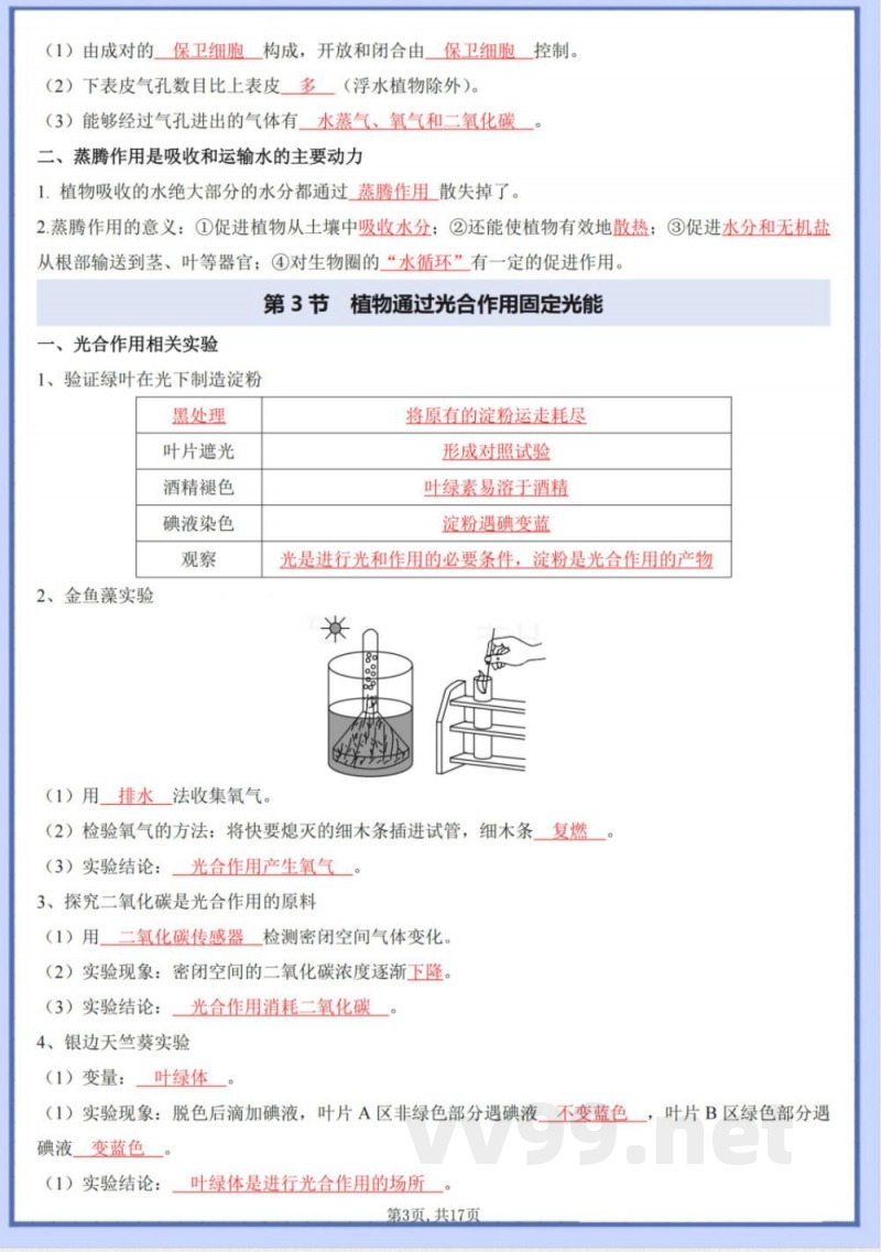 新济南版七年级下册生物全册知识点（新教材）